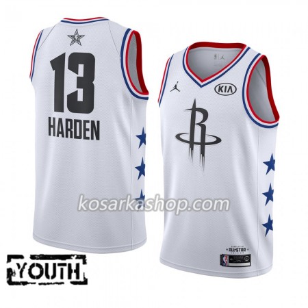 Dres Houston Rockets James Harden 13 2019 All-Star Jordan Brand Bijela Swingman - Dječji